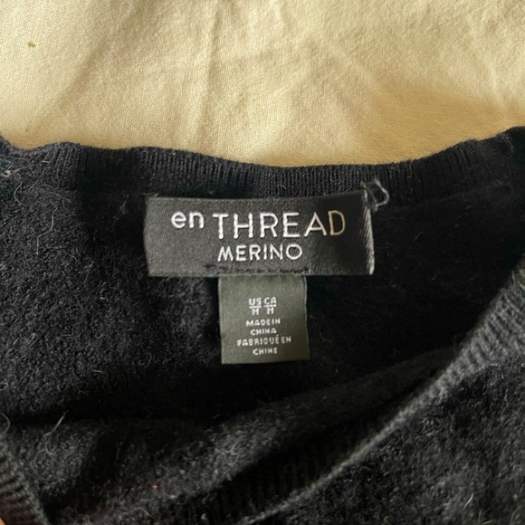 Black Wool Sweater - Picture 4 of 5
